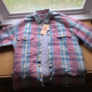 Rustic Outfitters Multicolor fleece lined flannel jacket